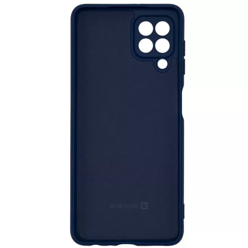 Evelatus Samsung Galaxy A22 4G Cover in Silicone Nano Soft Touch TPU Blu Navy