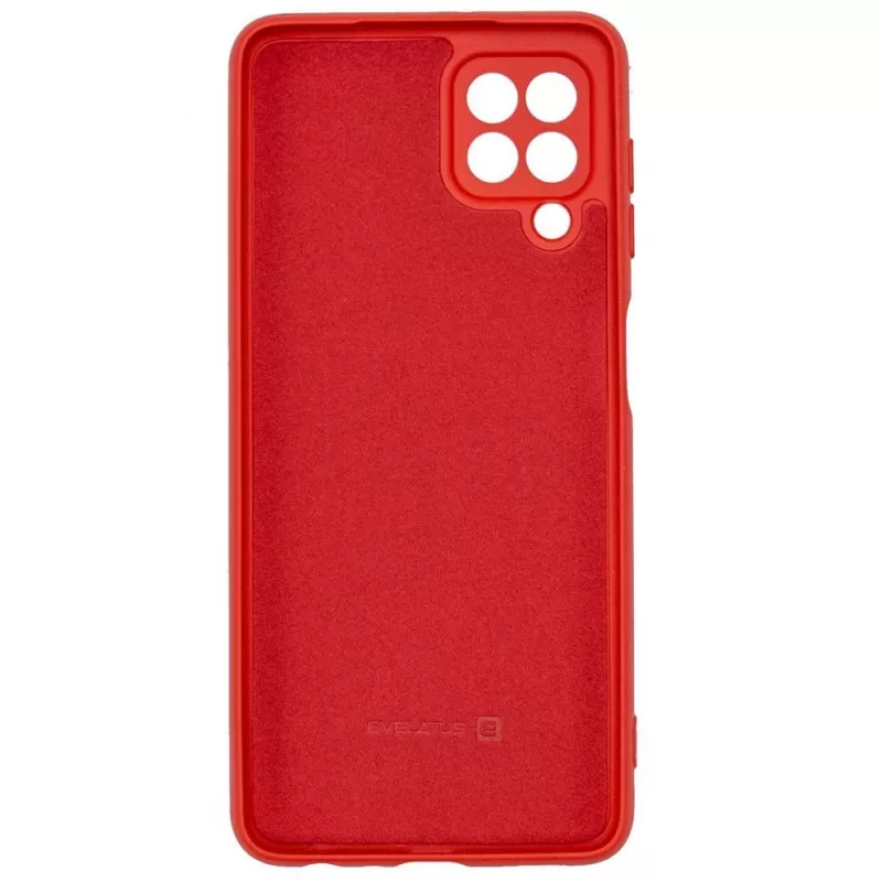 Evelatus Samsung Galaxy A22 4G Custodia in silicone nano Soft Touch TPU rosso