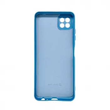Evelatus Samsung Galaxy A22 5G Custodia in silicone nano Soft Touch TPU blu navy