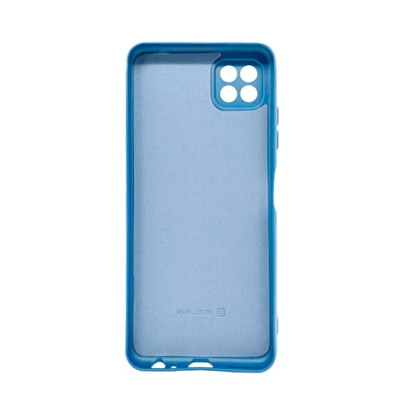 Evelatus Samsung Galaxy A22 5G Custodia in silicone nano Soft Touch TPU blu navy