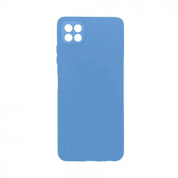 Evelatus Samsung Galaxy A22 5G Custodia in silicone nano Soft Touch TPU blu navy