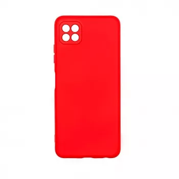 Evelatus Samsung Galaxy A22 5G Custodia in silicone nano Soft Touch TPU rossa