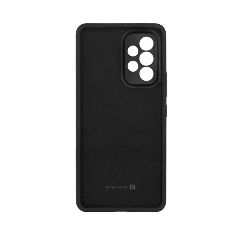Evelatus custodia in silicone nano Soft Touch TPU nera per Samsung Galaxy A23 4G / A23 5G