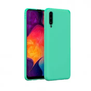 Evelatus Samsung Galaxy A30s/A50/A50s custodia in silicone nano Soft Touch TPU menta
