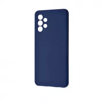 Evelatus Custodia in silicone nano per Samsung Galaxy A32 Soft Touch TPU blu mezzanotte