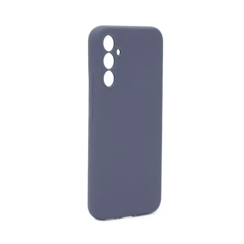 Evelatus Custodia in silicone Premium Soft Touch per Samsung Galaxy A34 5G blu mezzanotte