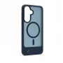 Evelatus Samsung Galaxy A37 / A36 Custodia MagSafe gommata con supporto blu navy