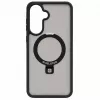Evelatus Custodia per Samsung Galaxy A37 / A36 con MagSafe e supporto, anello opaco, Nero