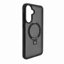 Evelatus Custodia per Samsung Galaxy A37 / A36 con MagSafe e supporto, anello opaco, Nero