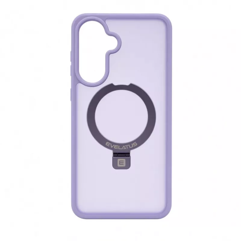 Evelatus Samsung Galaxy A37 / A36 Custodia Shield con MagSafe e supporto, anello opaco, lilla lavanda