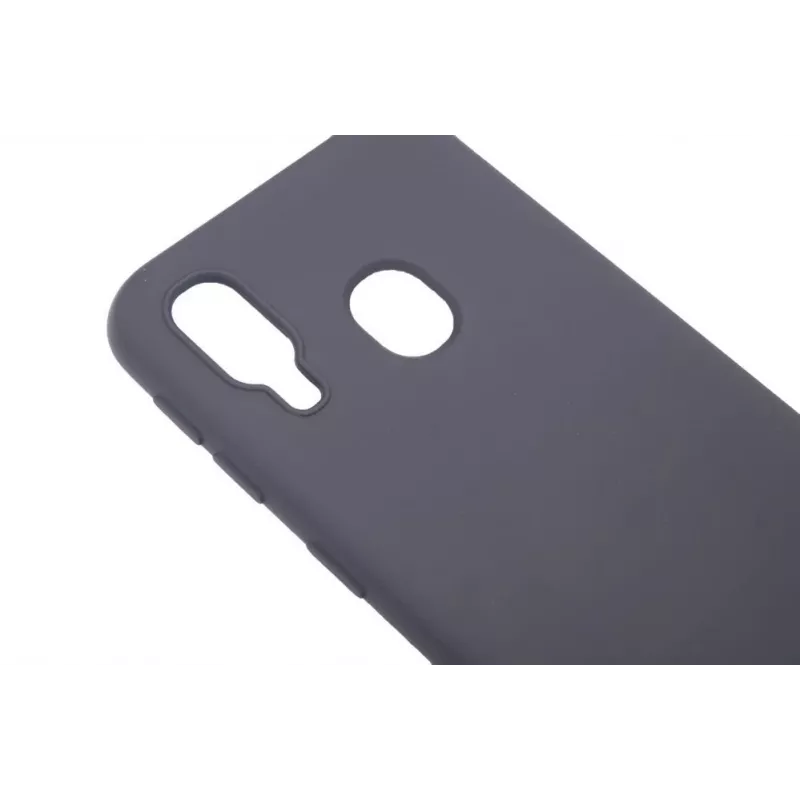 Evelatus Custodia in silicone nano per Samsung Galaxy A40 Soft Touch TPU nero