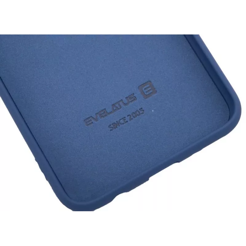 Evelatus Custodia in silicone Nano per Samsung Galaxy A40 Soft Touch TPU blu scuro