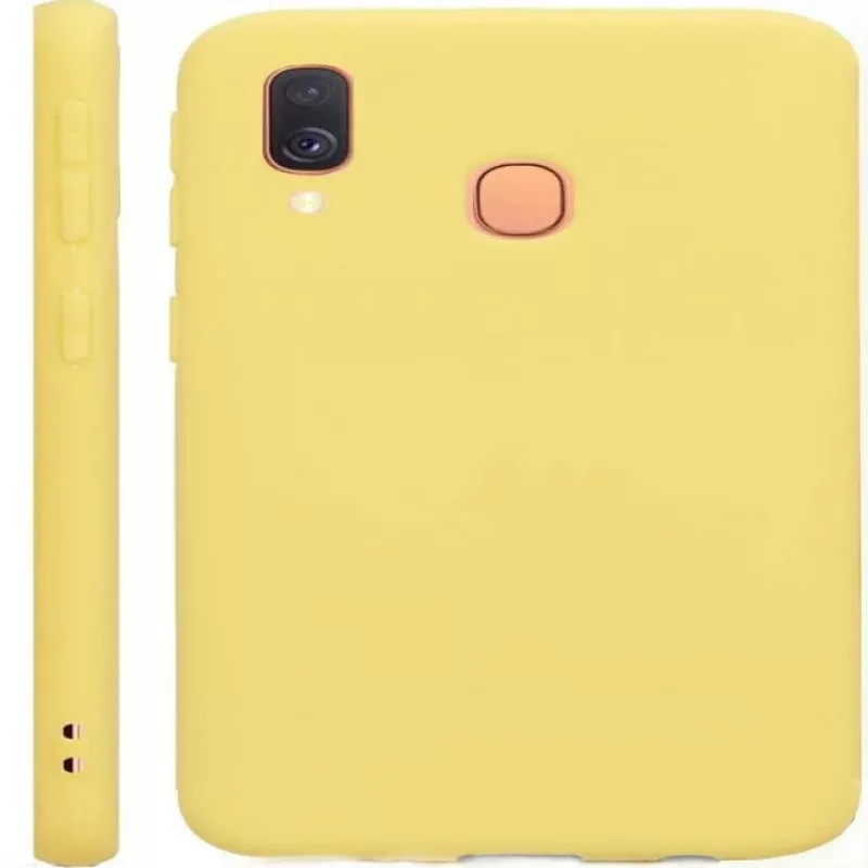 Evelatus Samsung Galaxy A40 Nano Silicone Case Soft Touch TPU gialla