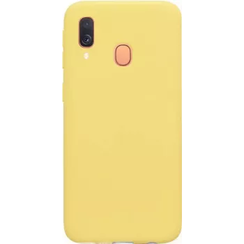 Evelatus Samsung Galaxy A40 Nano Silicone Case Soft Touch TPU gialla