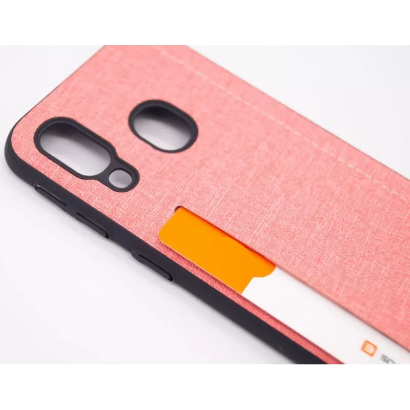 Evelatus Samsung Galaxy A40 Custodia posteriore in silicone rosa