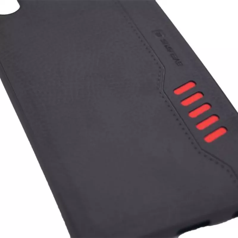 Evelatus Samsung Galaxy A50 Shooter Series Cover posteriore robusta nera con kickstand e anello di supporto