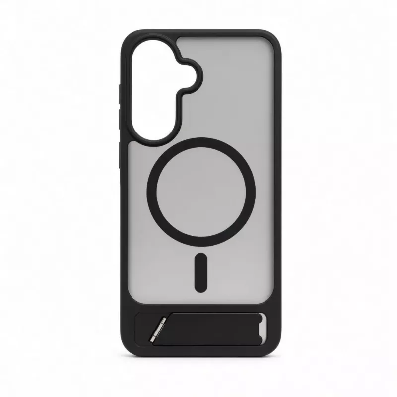Evelatus Samsung Galaxy A57 Custodia MagSafe gommata con supporto nera