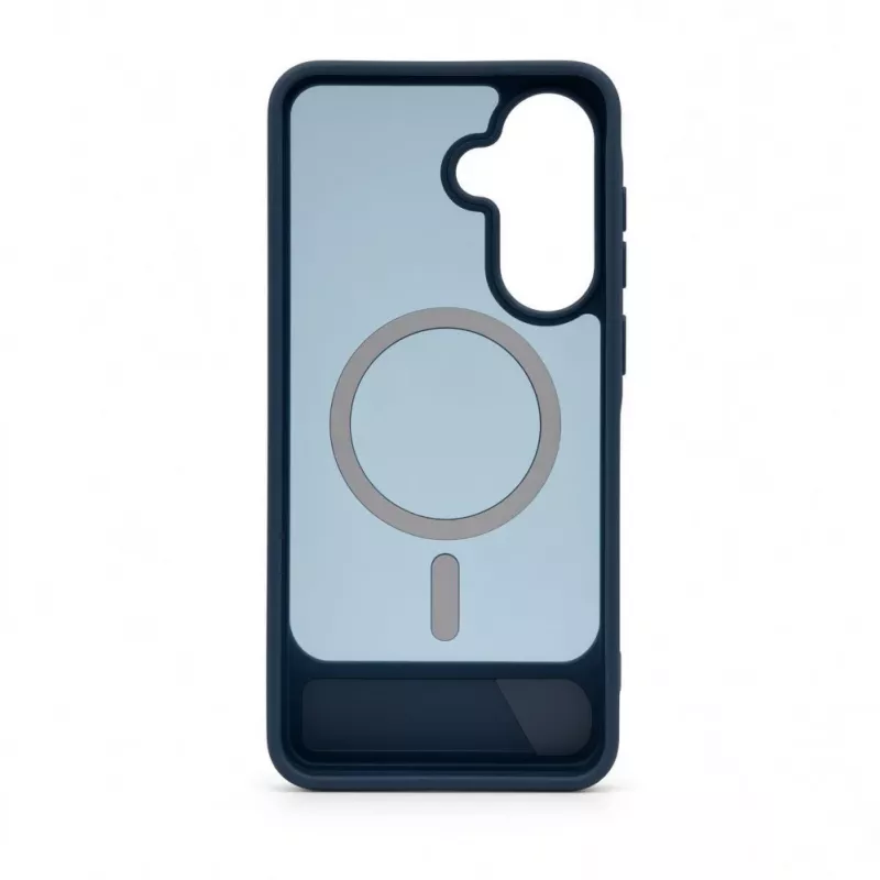 Evelatus Samsung Galaxy A57 Custodia MagSafe gommata con supporto blu navy
