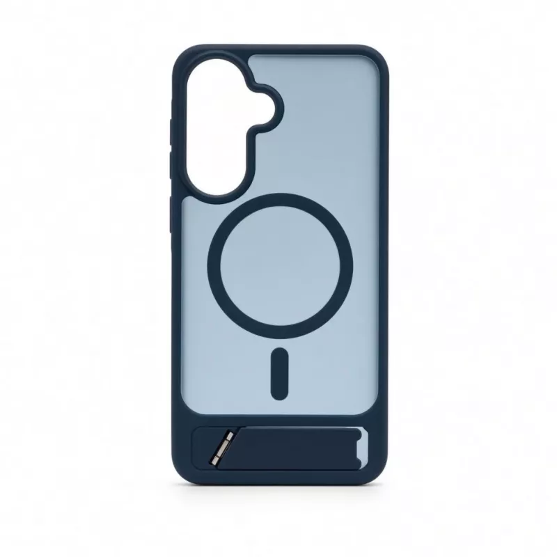 Evelatus Samsung Galaxy A57 Custodia MagSafe gommata con supporto blu navy