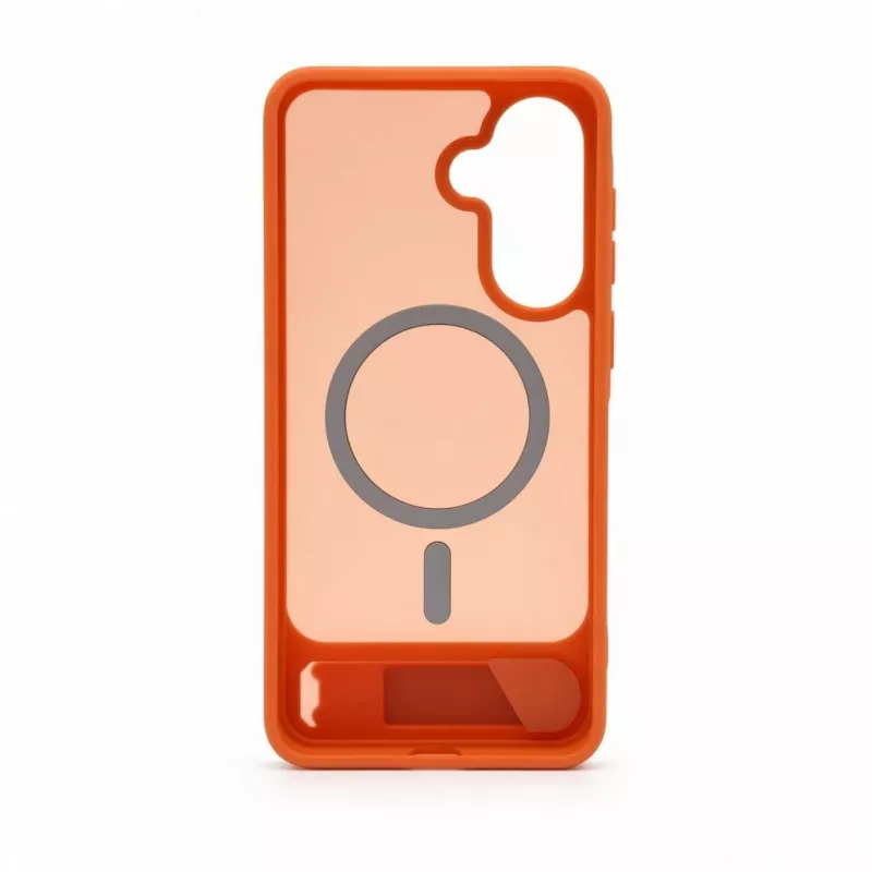 Evelatus Samsung Galaxy A57 Custodia MagSafe gommata con supporto arancione