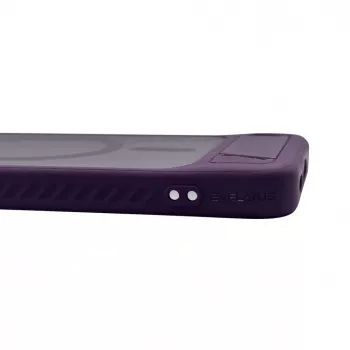 Evelatus Samsung Galaxy A57 Custodia MagSafe gommata con supporto lilla