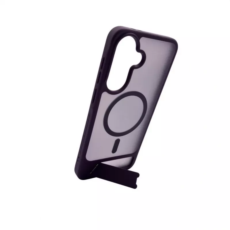 Evelatus Samsung Galaxy A57 Custodia MagSafe gommata con supporto lilla