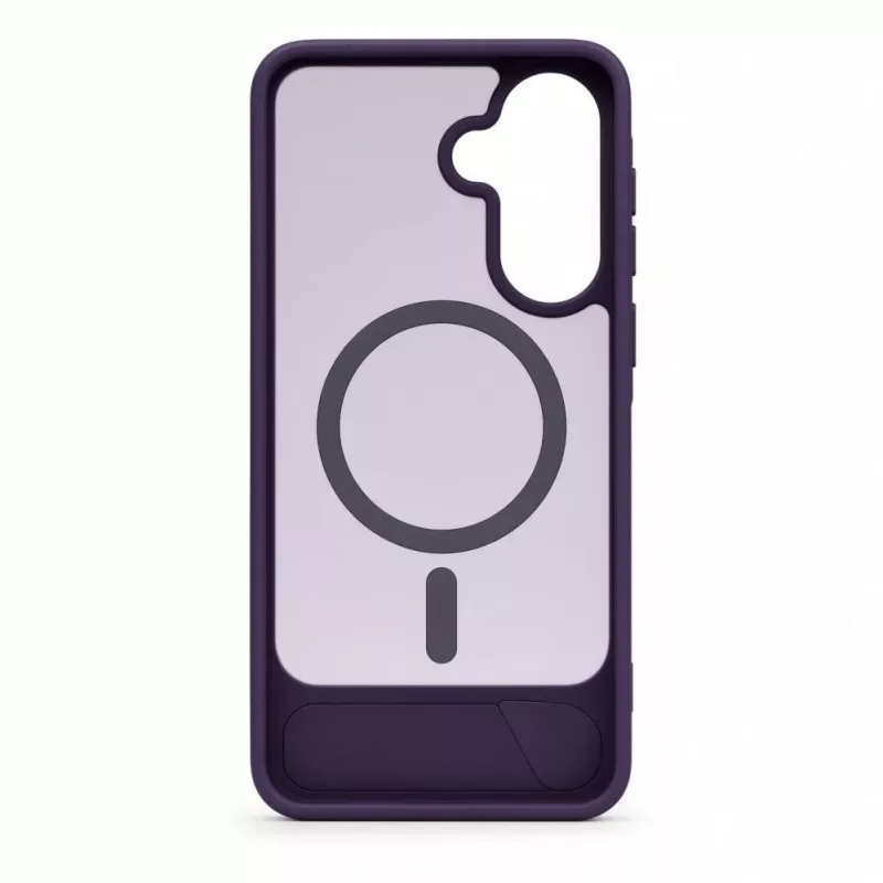 Evelatus Samsung Galaxy A57 Custodia MagSafe gommata con supporto lilla