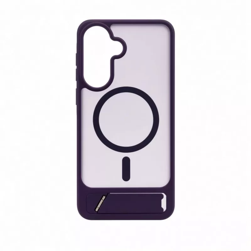 Evelatus Samsung Galaxy A57 Custodia MagSafe gommata con supporto lilla