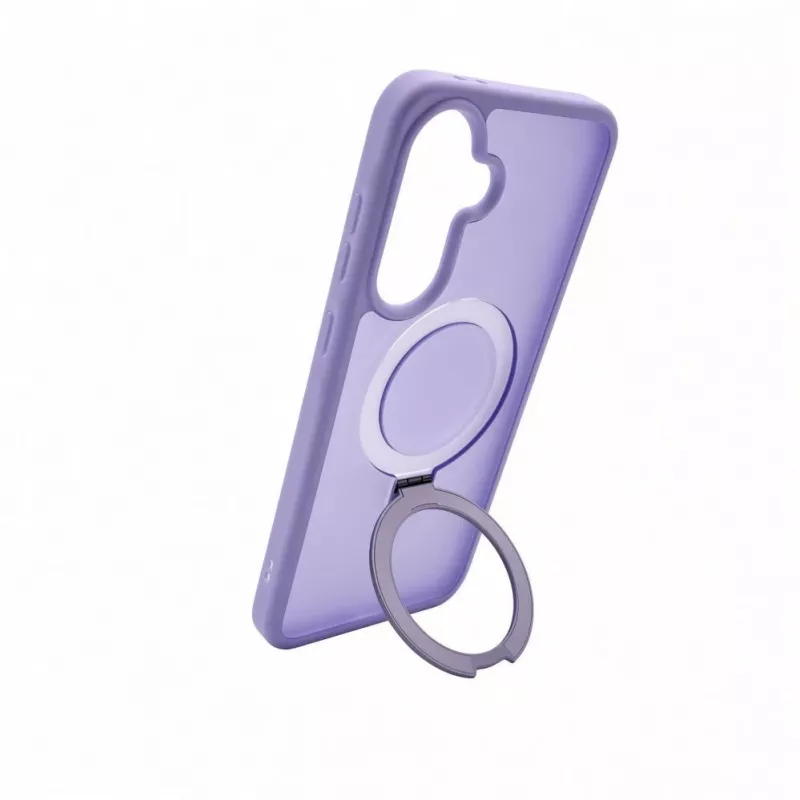 Evelatus Samsung Galaxy A57 Custodia Shield con MagSafe e supporto, anello opaco, lilla lavanda