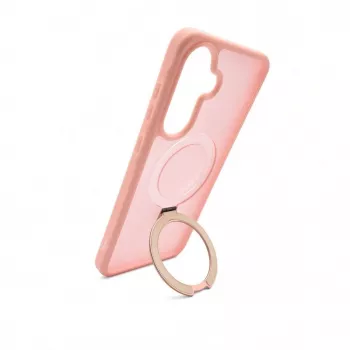 Evelatus Samsung Galaxy A57 Shield Case con MagSafe e stand anello opaco rosa chiaro