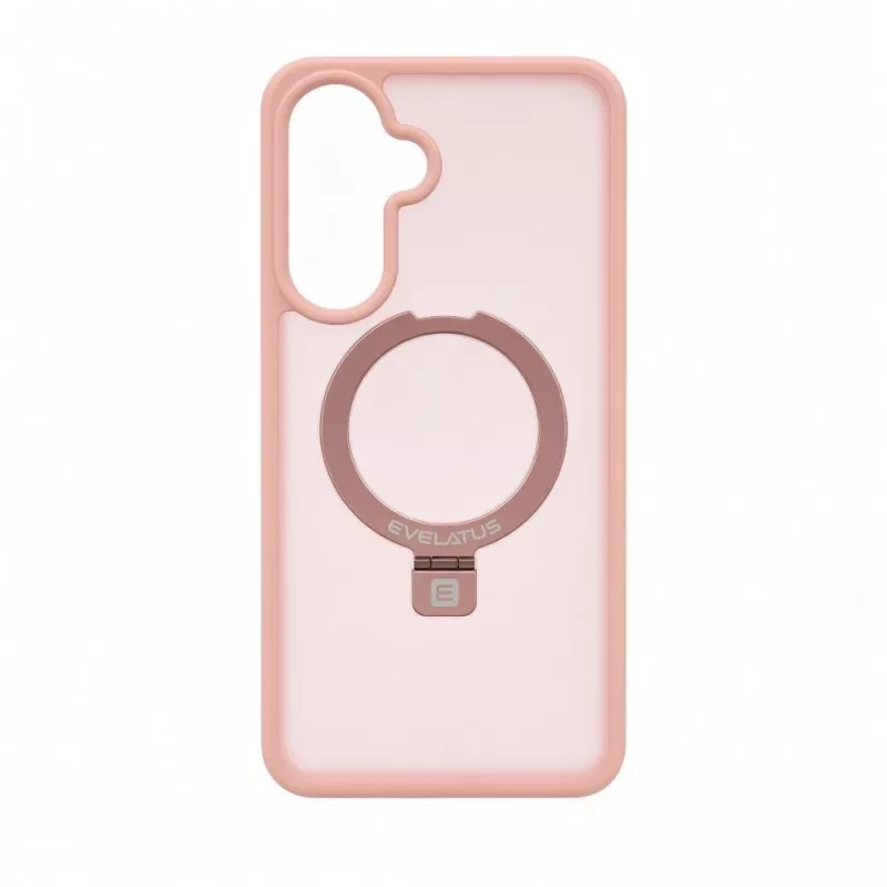 Evelatus Samsung Galaxy A57 Shield Case con MagSafe e stand anello opaco rosa chiaro