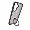 Evelatus Custodia Shield per Samsung Galaxy A57 con MagSafe e supporto, anello opaco, grigio fumo