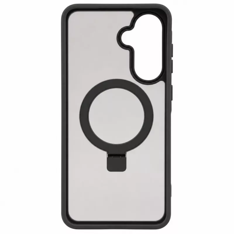 Evelatus Custodia Shield per Samsung Galaxy A57 con MagSafe e supporto, anello opaco, grigio fumo