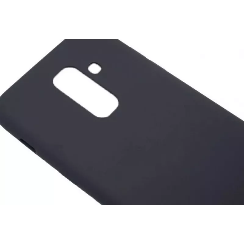 Evelatus Custodia in Silicone Nano Soft Touch TPU per Samsung Galaxy A6 Plus 2018 Nero