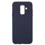 Evelatus Samsung Galaxy A6 Plus 2018 Custodia in silicone nano Soft Touch TPU blu notte