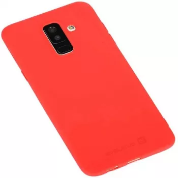 Evelatus Samsung Galaxy A6 Plus 2018 Custodia in silicone nano Soft Touch TPU rosso