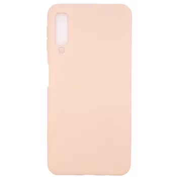 Evelatus Samsung Galaxy A7 2018 Custodia in silicone nano Soft Touch TPU rosa sabbia