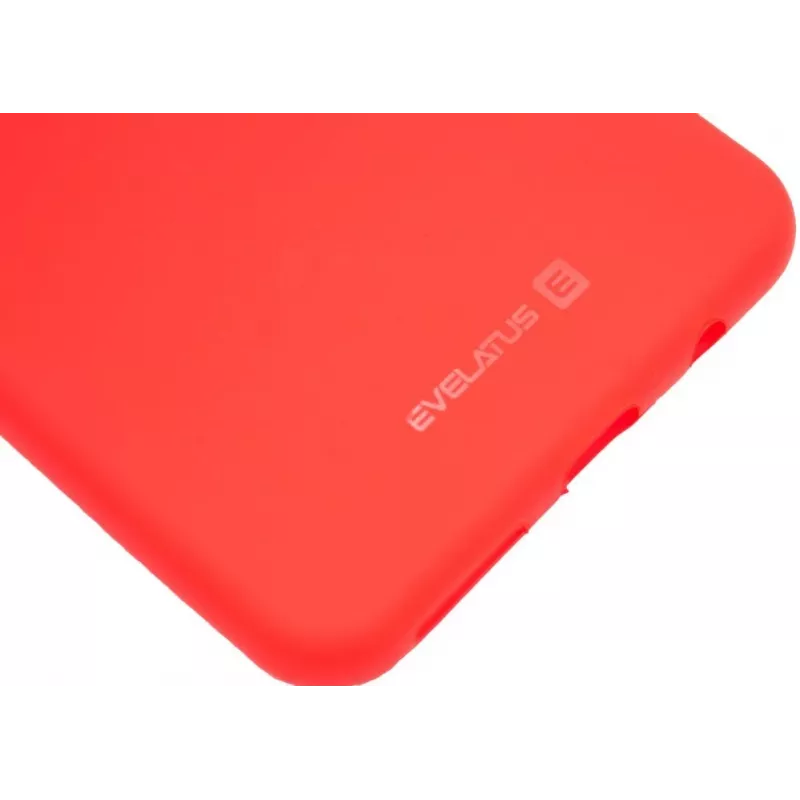 Evelatus Samsung Galaxy A7 2018 custodia in silicone nano Soft Touch TPU rosso