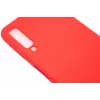 Evelatus Samsung Galaxy A7 2018 custodia in silicone nano Soft Touch TPU rosso