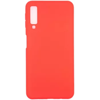 Evelatus Samsung Galaxy A7 2018 custodia in silicone nano Soft Touch TPU rosso