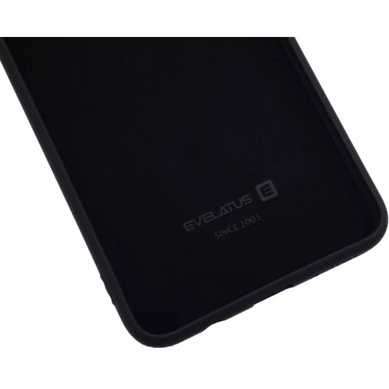 Evelatus custodia in silicone nano Soft Touch TPU nera per Samsung Galaxy A70