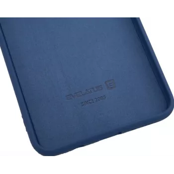 Evelatus Samsung Galaxy A70 Custodia in silicone nano Soft Touch TPU blu scuro