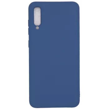Evelatus Samsung Galaxy A70 Custodia in silicone nano Soft Touch TPU blu scuro