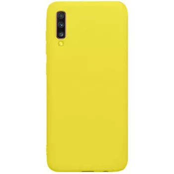 Evelatus Samsung Galaxy A70 Custodia in silicone nano Soft Touch TPU gialla
