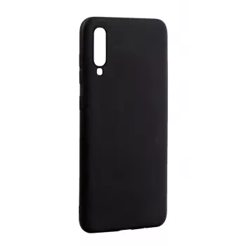Evelatus Samsung Galaxy A70s Custodia in silicone nano Soft Touch TPU nera