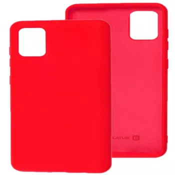 Evelatus Samsung Galaxy A71 custodia in silicone nano Soft Touch TPU rosso