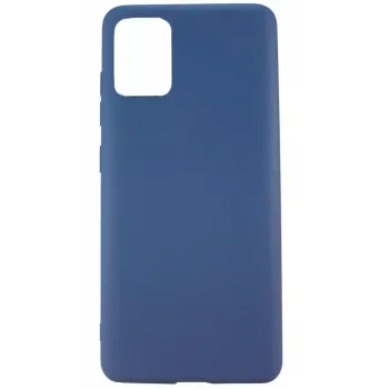 Evelatus Samsung Galaxy A72 Cover in silicone nano soft touch TPU blu mezzanotte