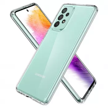 Evelatus Samsung Galaxy A73 5G Custodia in Silicone Trasparente 1,5mm TPU Trasparente