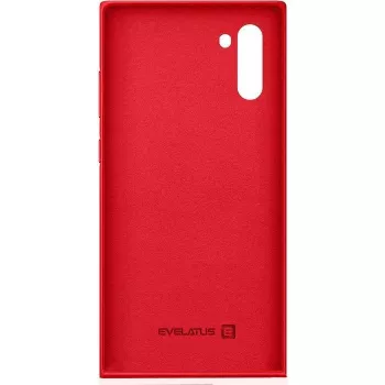 Evelatus Samsung Galaxy Note 10 custodia in silicone nano Soft Touch TPU rossa