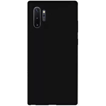 Evelatus Custodia in Silicone Premium Soft Touch per Samsung Galaxy Note 10 Plus Nero
